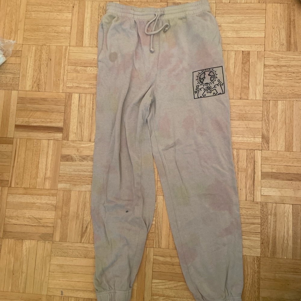 Gray Graphic Joggers